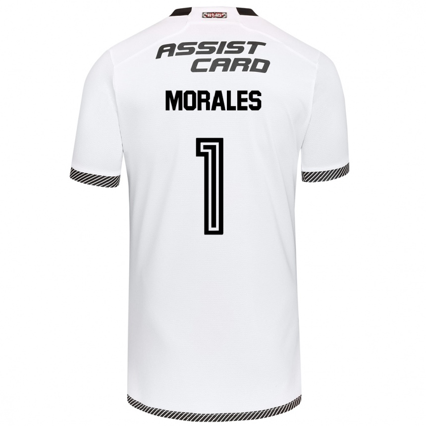 Kids Football Benjamin Morales #1 White Black Home Jersey 2024/25 T-Shirt Australia