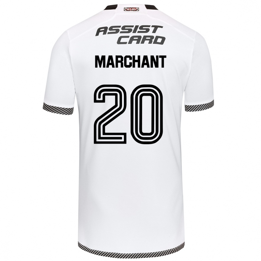 Kids Football Francisco Marchant #20 White Black Home Jersey 2024/25 T-Shirt Australia