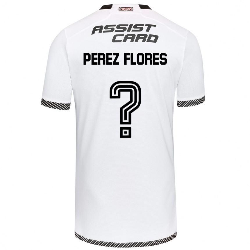 Kids Football Benjamín Pérez Flores #0 White Black Home Jersey 2024/25 T-Shirt Australia