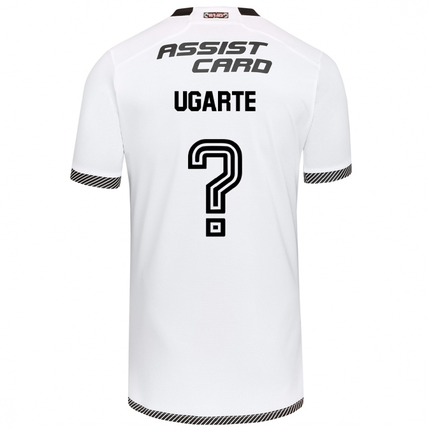 Kids Football Pablo Ugarte #0 White Black Home Jersey 2024/25 T-Shirt Australia