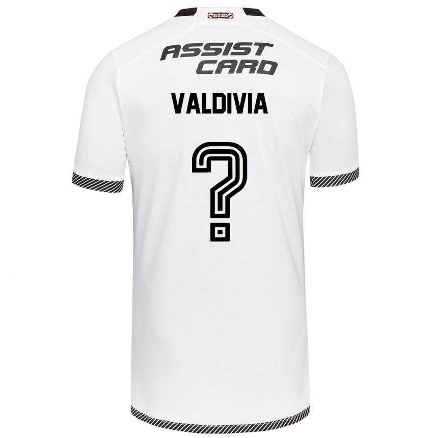 Kids Football Felipe Valdivia #0 White Black Home Jersey 2024/25 T-Shirt Australia