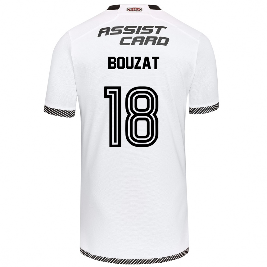 Kids Football Agustín Bouzat #18 White Black Home Jersey 2024/25 T-Shirt Australia