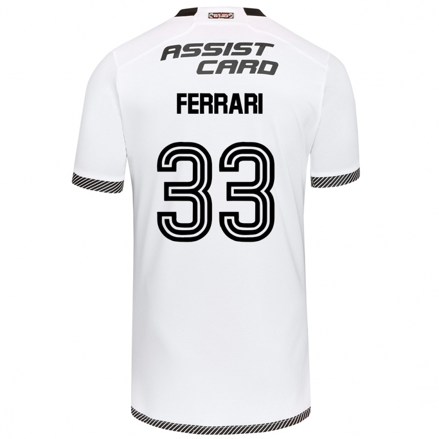 Kids Football Matías Ferrari #33 White Black Home Jersey 2024/25 T-Shirt Australia