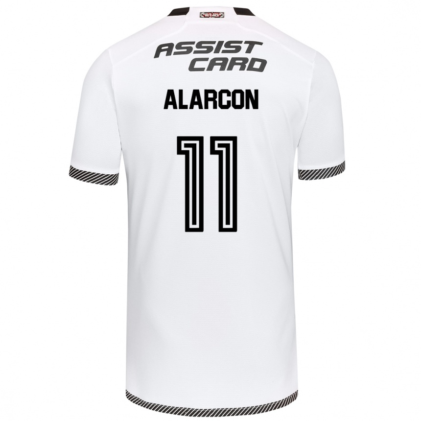 Kids Football Antonia Alarcón #11 White Black Home Jersey 2024/25 T-Shirt Australia