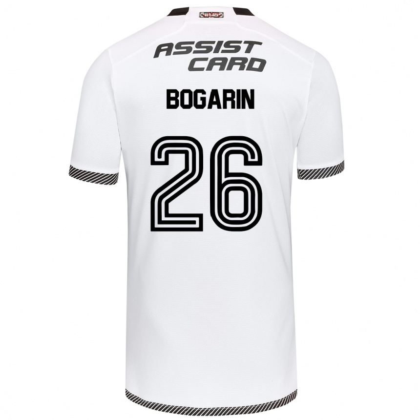 Kids Football Dahiana Bogarín #26 White Black Home Jersey 2024/25 T-Shirt Australia