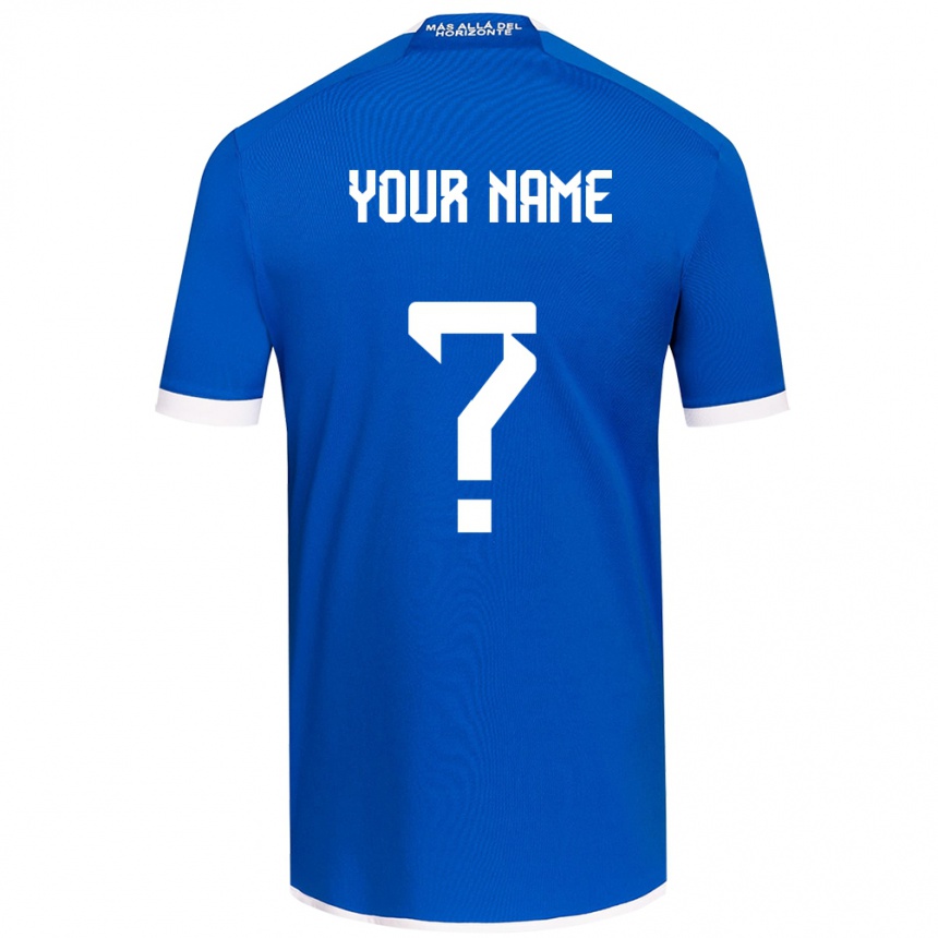 Kids Football Your Name #0 Blue White Home Jersey 2024/25 T-Shirt Australia