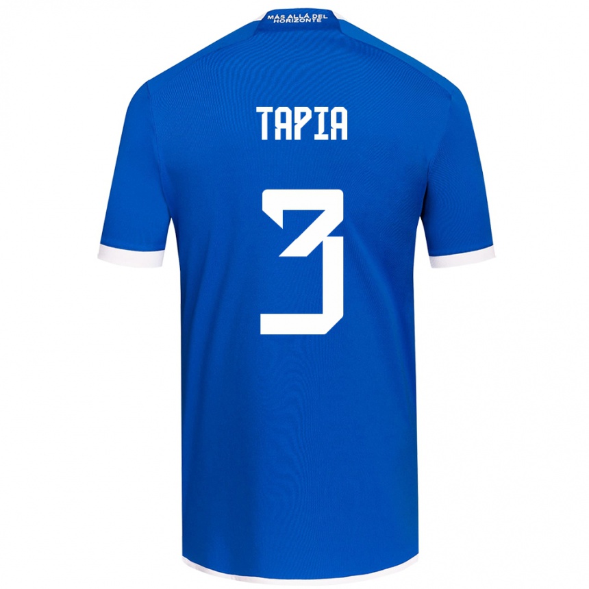 Kids Football Ignacio Tapia #3 Blue White Home Jersey 2024/25 T-Shirt Australia