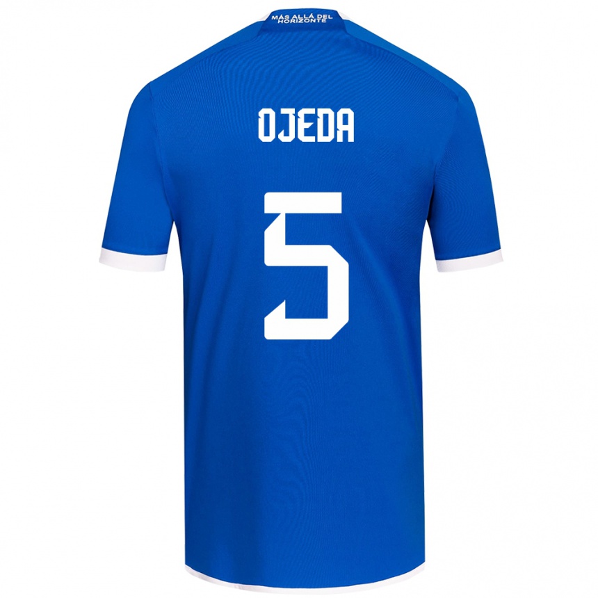 Kids Football Emmanuel Ojeda #5 Blue White Home Jersey 2024/25 T-Shirt Australia