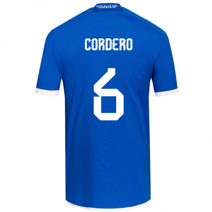 Kids Football Renato Cordero #6 Blue White Home Jersey 2024/25 T-Shirt Australia