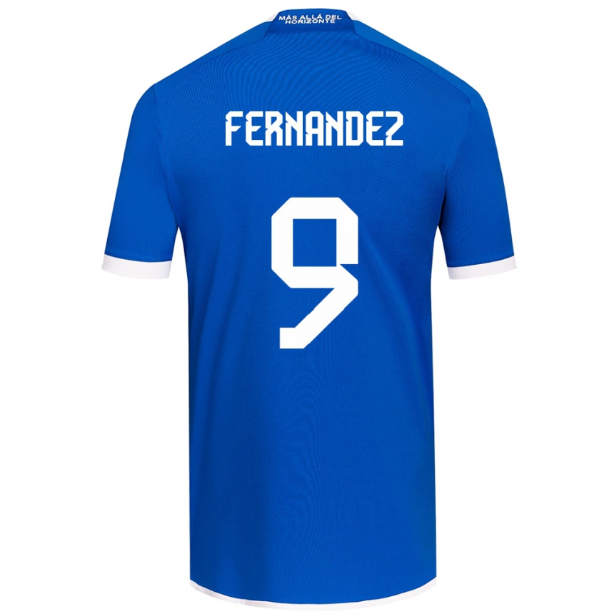 Kids Football Leandro Fernández #9 Blue White Home Jersey 2024/25 T-Shirt Australia