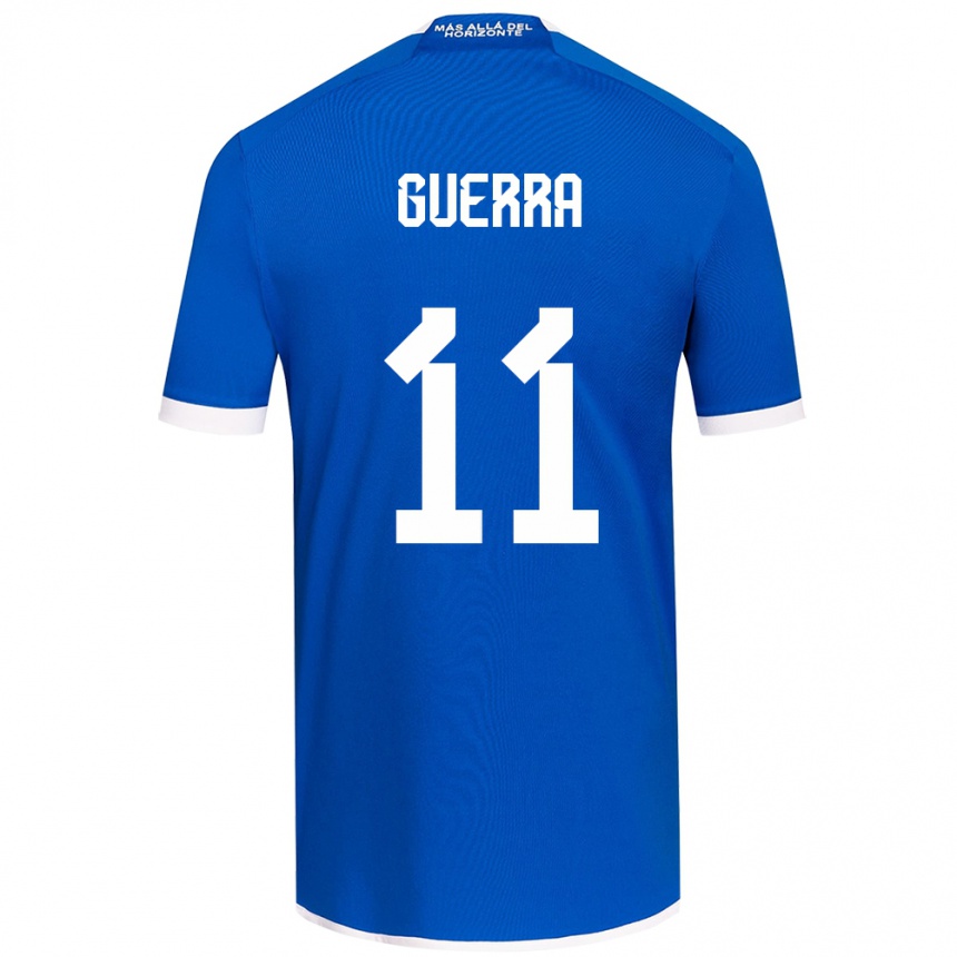 Kids Football Nicolás Guerra #11 Blue White Home Jersey 2024/25 T-Shirt Australia