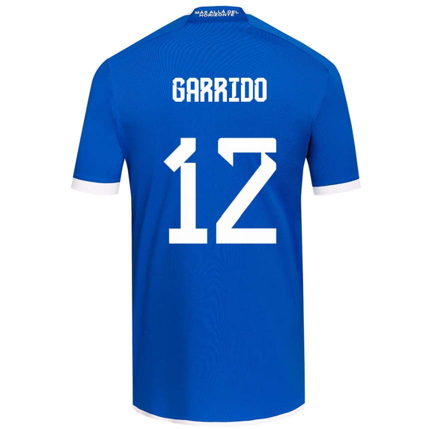 Kids Football Pedro Garrido #12 Blue White Home Jersey 2024/25 T-Shirt Australia