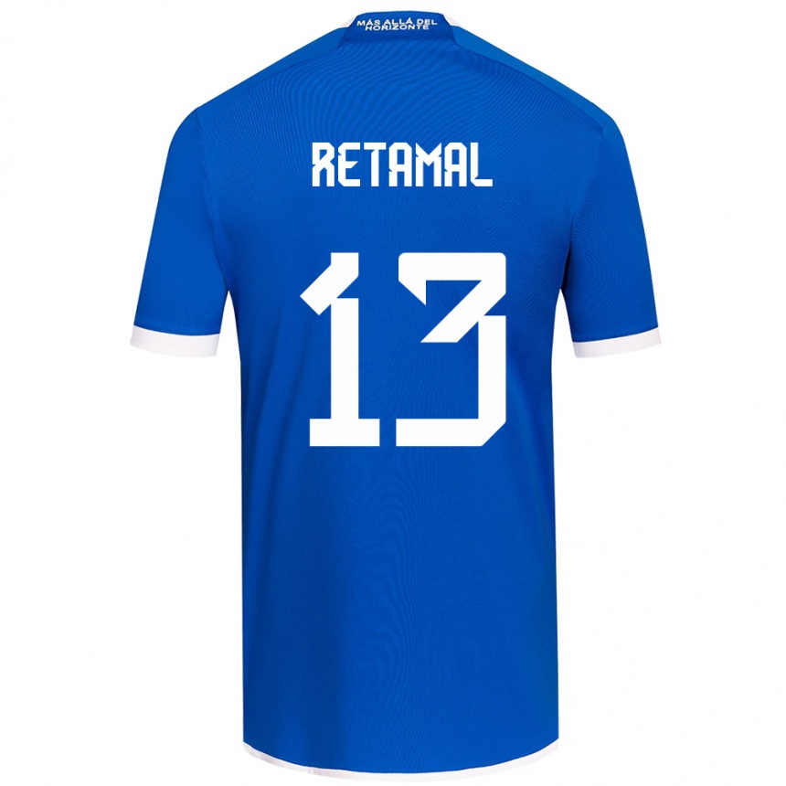 Kids Football David Retamal #13 Blue White Home Jersey 2024/25 T-Shirt Australia