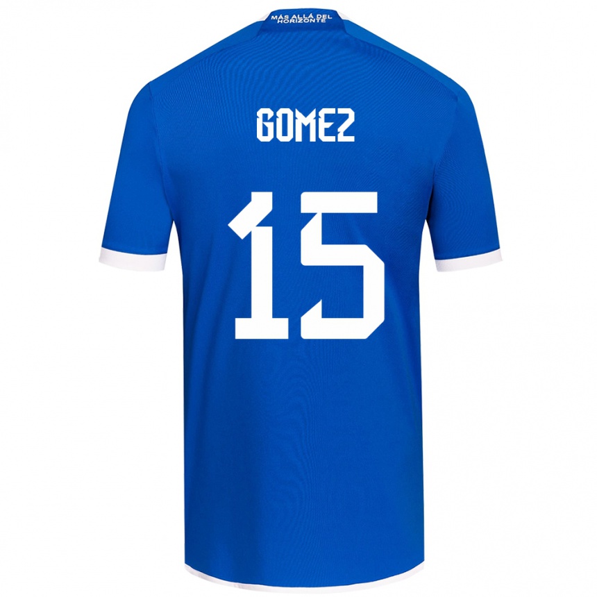 Kids Football Juan Pablo Gómez #15 Blue White Home Jersey 2024/25 T-Shirt Australia