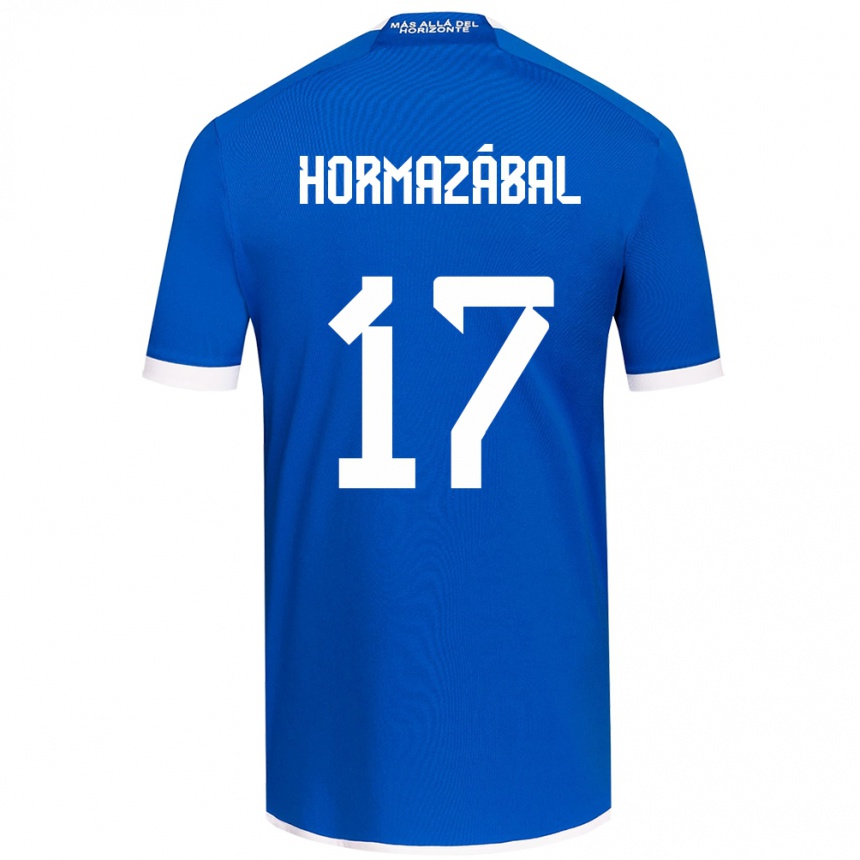 Kids Football Fabián Hormazábal #17 Blue White Home Jersey 2024/25 T-Shirt Australia