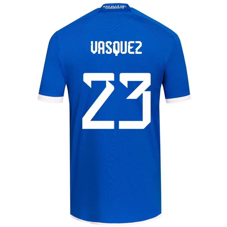 Kids Football Ignacio Vásquez #23 Blue White Home Jersey 2024/25 T-Shirt Australia