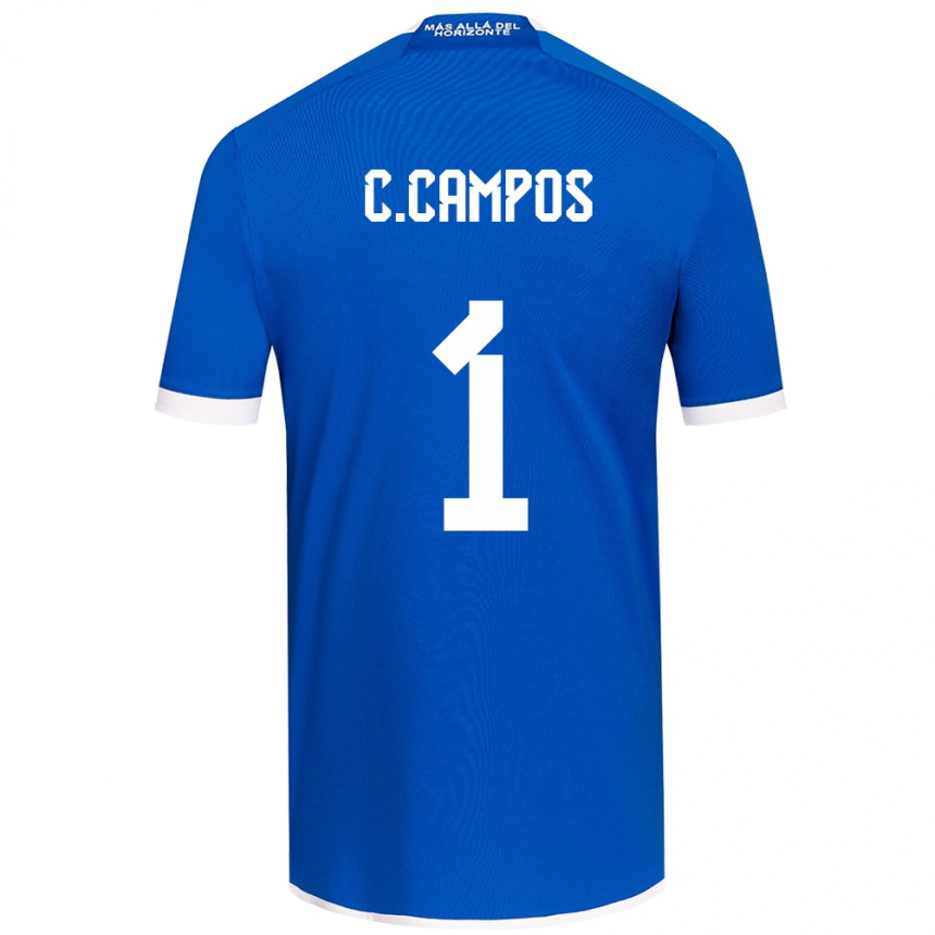 Kids Football Cristóbal Campos #1 Blue White Home Jersey 2024/25 T-Shirt Australia