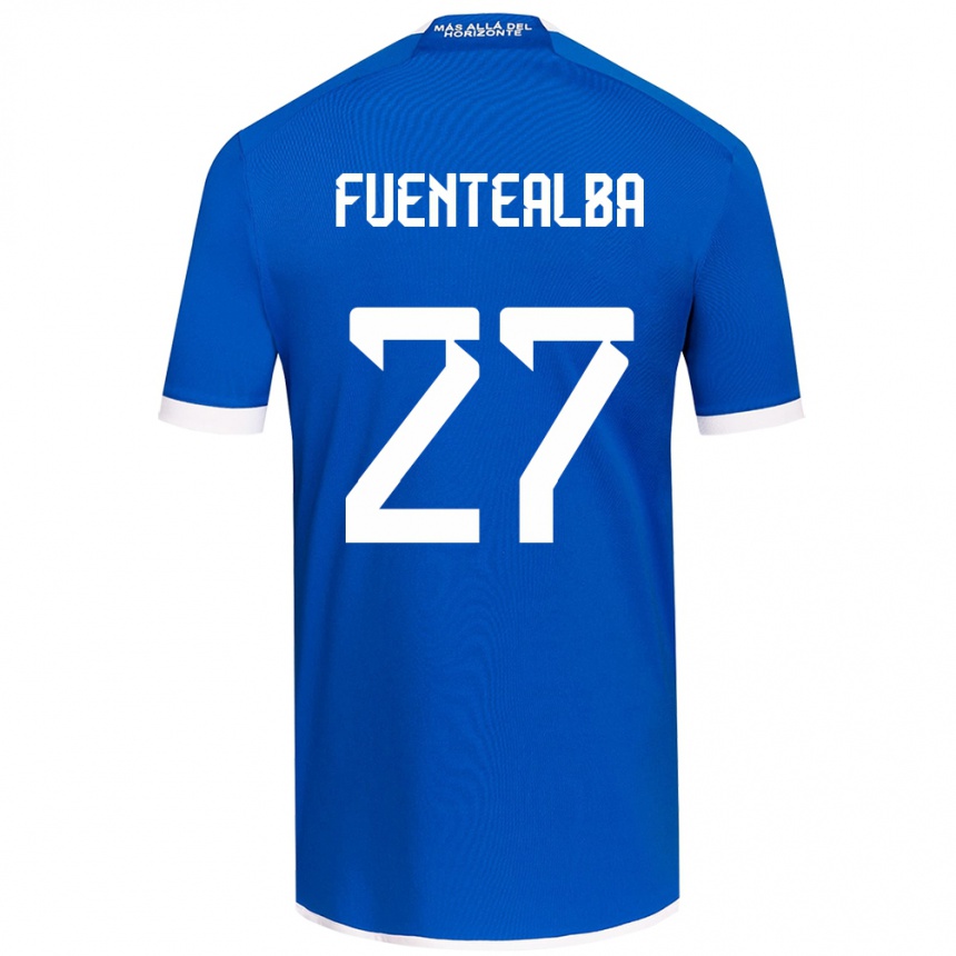 Kids Football Jeison Fuentealba #27 Blue White Home Jersey 2024/25 T-Shirt Australia