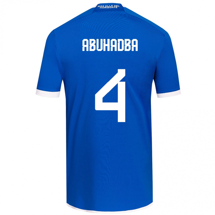 Kids Football Zacarías Abuhadba #4 Blue White Home Jersey 2024/25 T-Shirt Australia