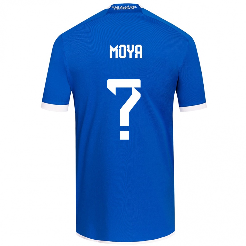 Kids Football Flavio Moya #0 Blue White Home Jersey 2024/25 T-Shirt Australia