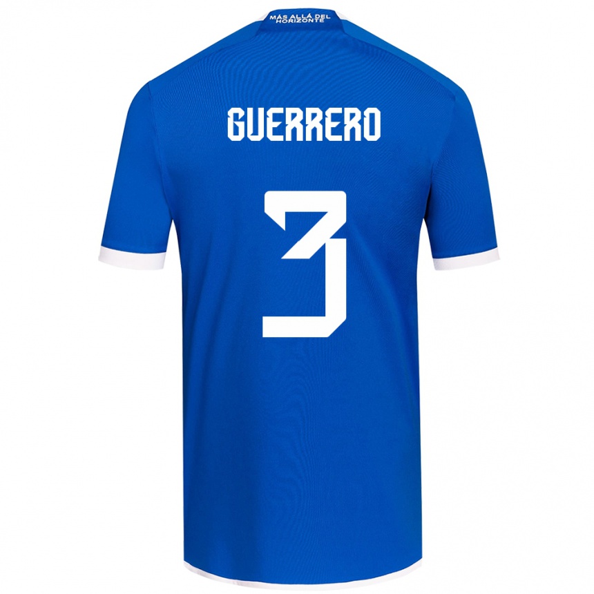 Kids Football Carla Guerrero #3 Blue White Home Jersey 2024/25 T-Shirt Australia