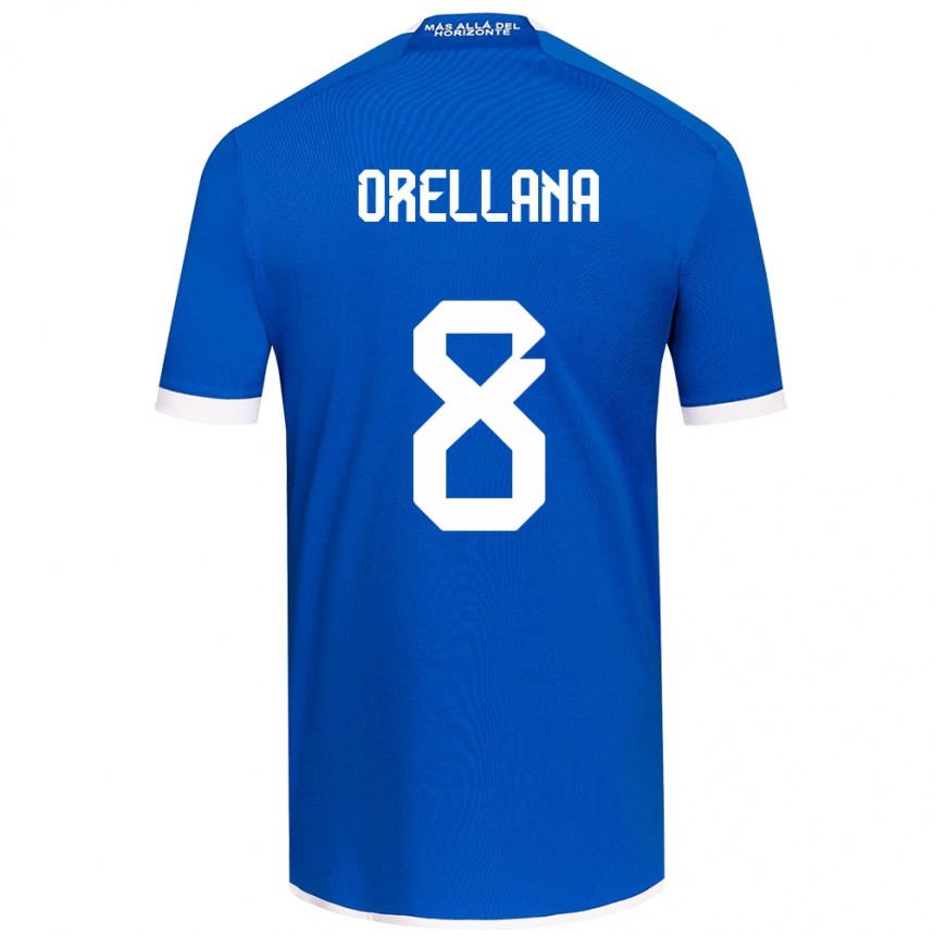 Kids Football Denisse Orellana #8 Blue White Home Jersey 2024/25 T-Shirt Australia