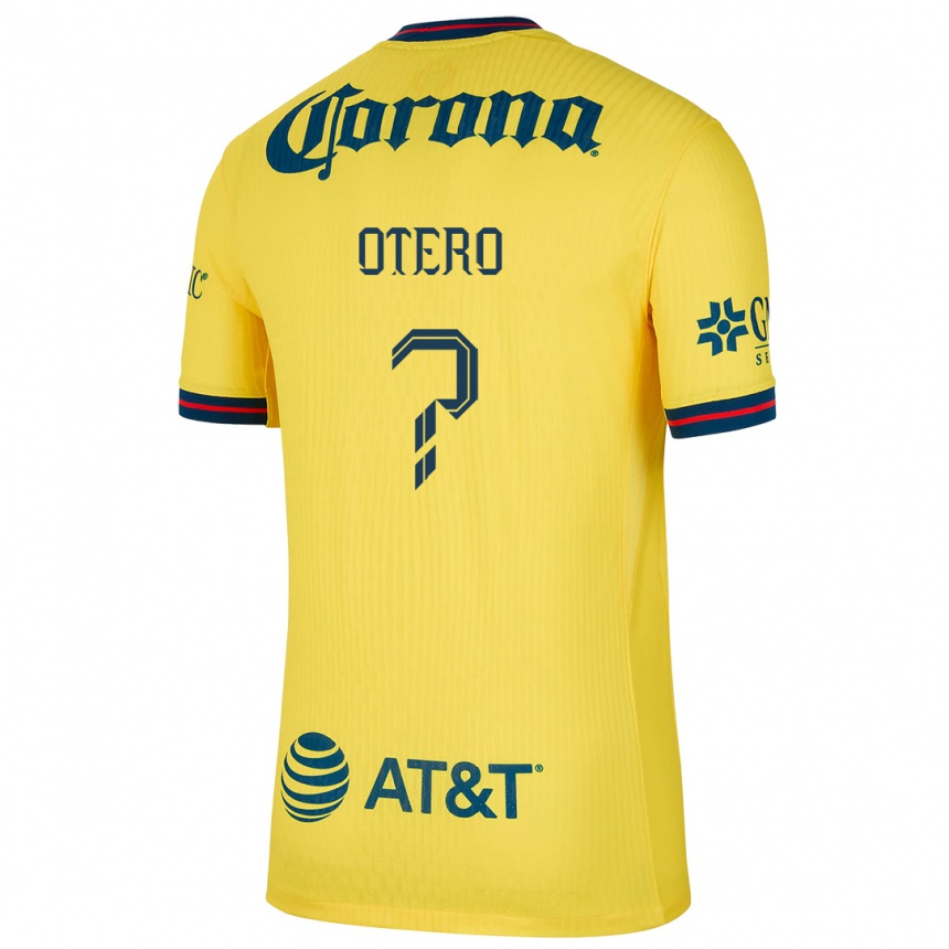 Kids Football Juan Otero #0 Yellow Blue Home Jersey 2024/25 T-Shirt Australia