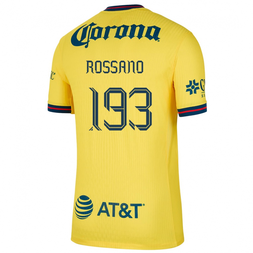 Kids Football Franco Rossano #193 Yellow Blue Home Jersey 2024/25 T-Shirt Australia