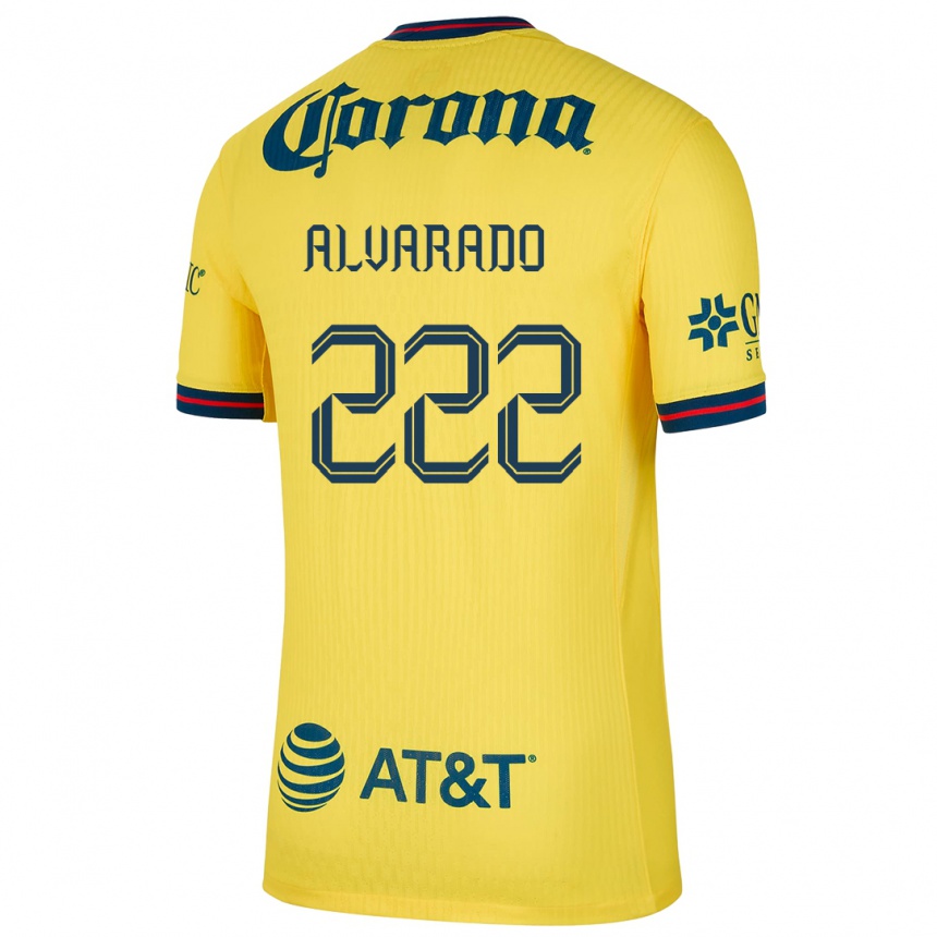 Kids Football Daniel Alvarado #222 Yellow Blue Home Jersey 2024/25 T-Shirt Australia