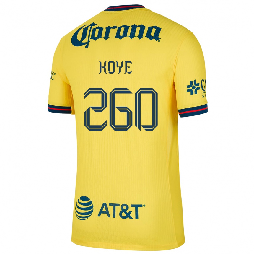 Kids Football Julián Koye #260 Yellow Blue Home Jersey 2024/25 T-Shirt Australia