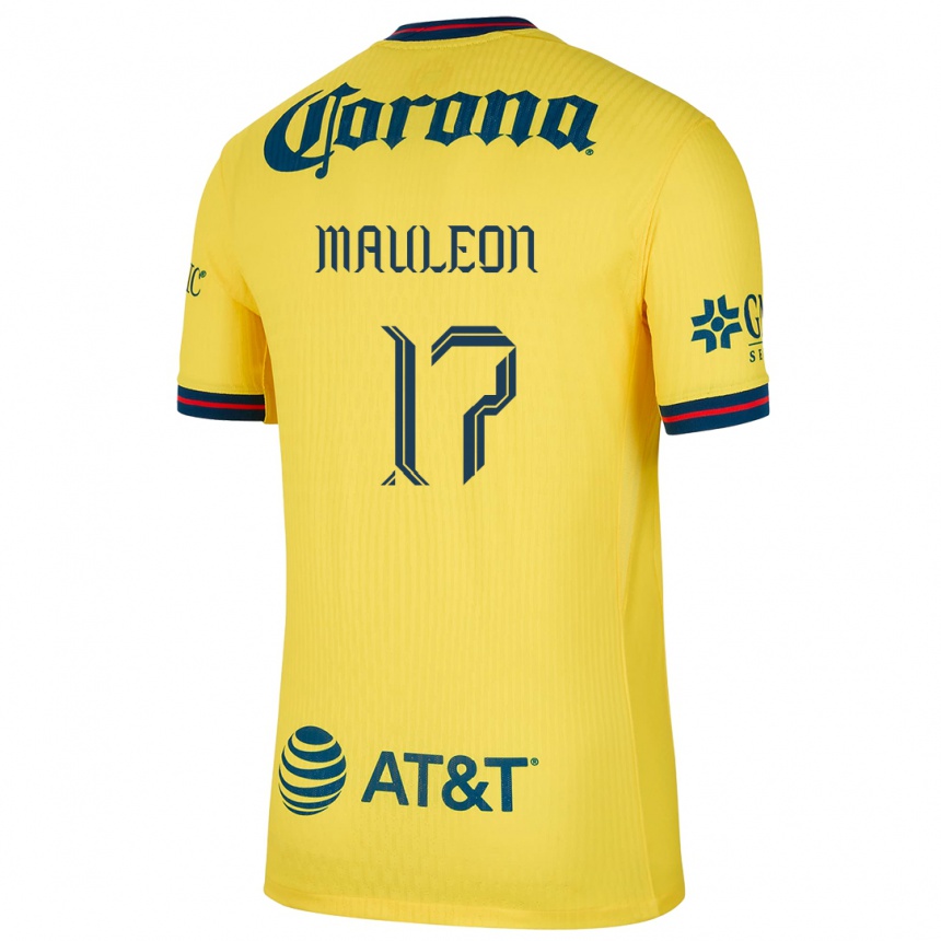 Kids Football Natalia Mauleon #17 Yellow Blue Home Jersey 2024/25 T-Shirt Australia