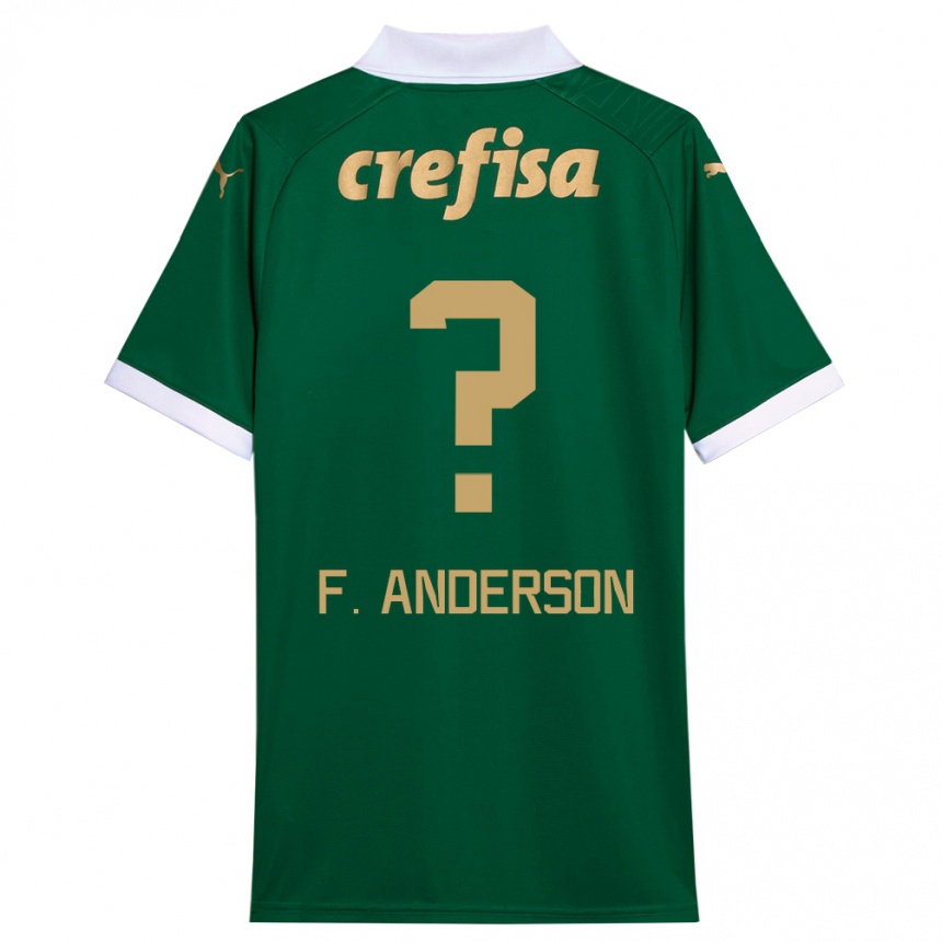 Kids Football Felipe Anderson #0 Green White Home Jersey 2024/25 T-Shirt Australia