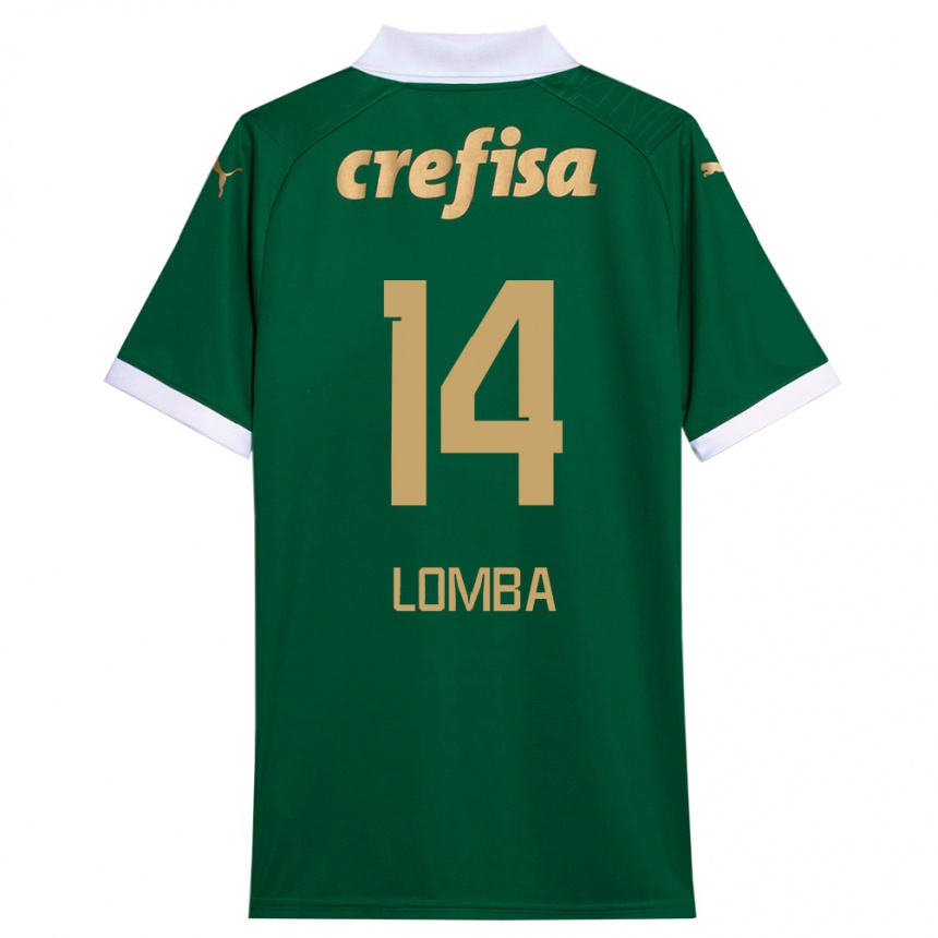 Kids Football Marcelo Lomba #14 Green White Home Jersey 2024/25 T-Shirt Australia