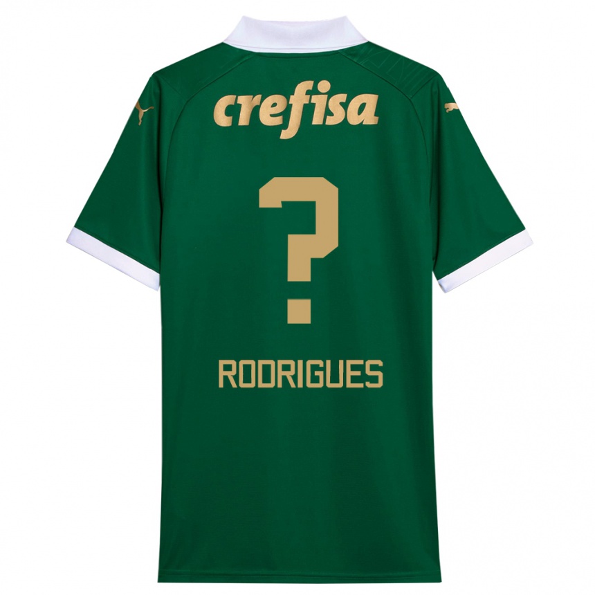 Kids Football César Rodrigues #0 Green White Home Jersey 2024/25 T-Shirt Australia