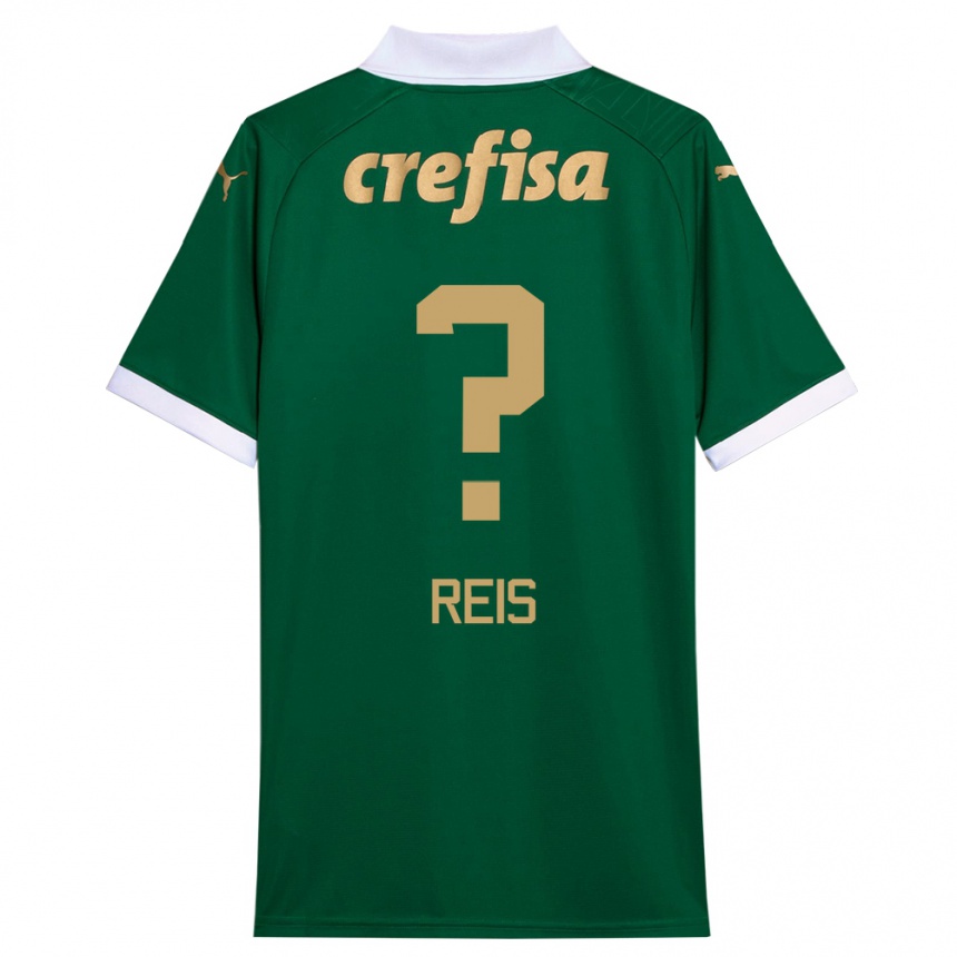 Kids Football Vitor Reis #0 Green White Home Jersey 2024/25 T-Shirt Australia