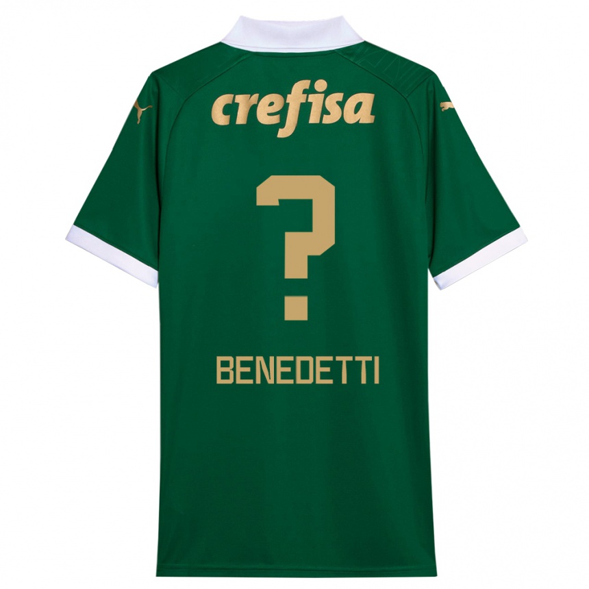 Kids Football Luis Benedetti #0 Green White Home Jersey 2024/25 T-Shirt Australia