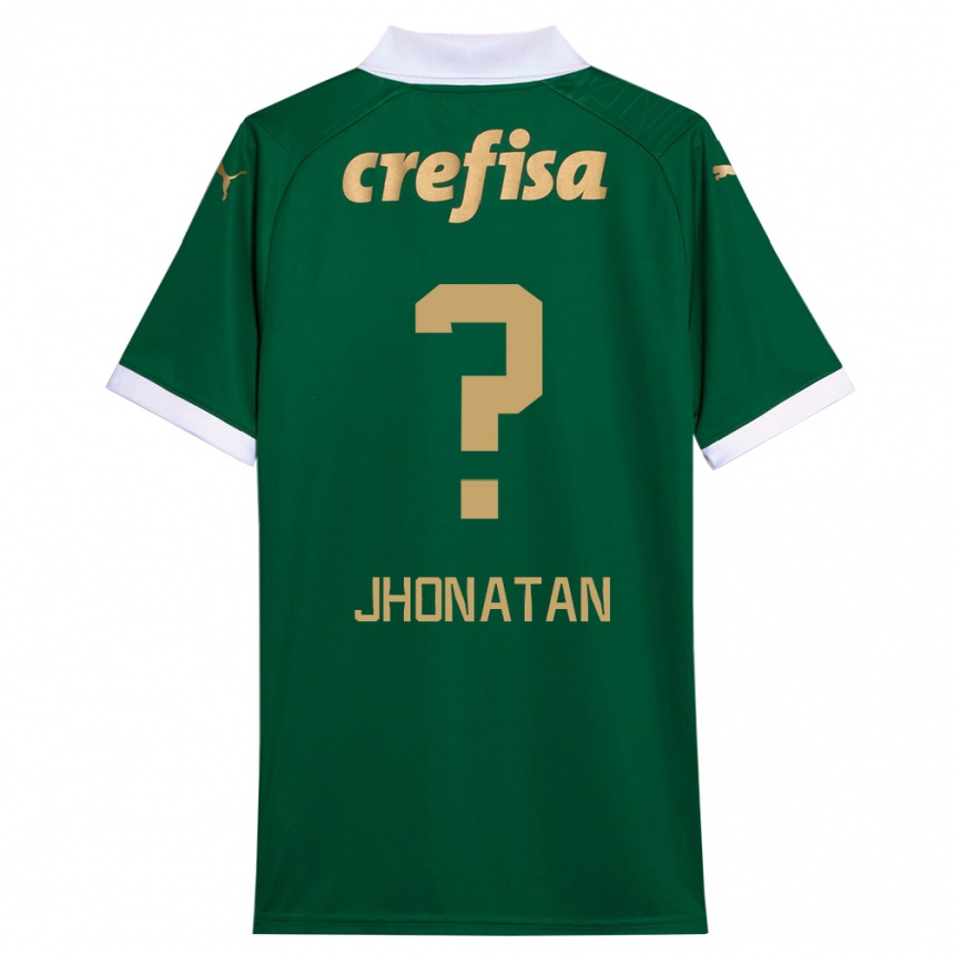 Kids Football Jhonatan #0 Green White Home Jersey 2024/25 T-Shirt Australia