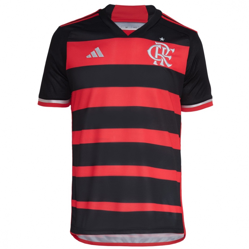 Kids Football João Victor #0 Red Black Home Jersey 2024/25 T-Shirt Australia