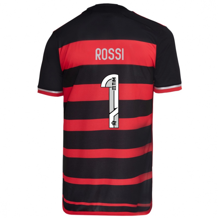 Kids Football Agustin Rossi #1 Red Black Home Jersey 2024/25 T-Shirt Australia