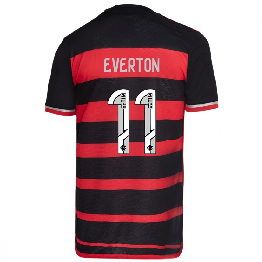 Kids Football Everton #11 Red Black Home Jersey 2024/25 T-Shirt Australia