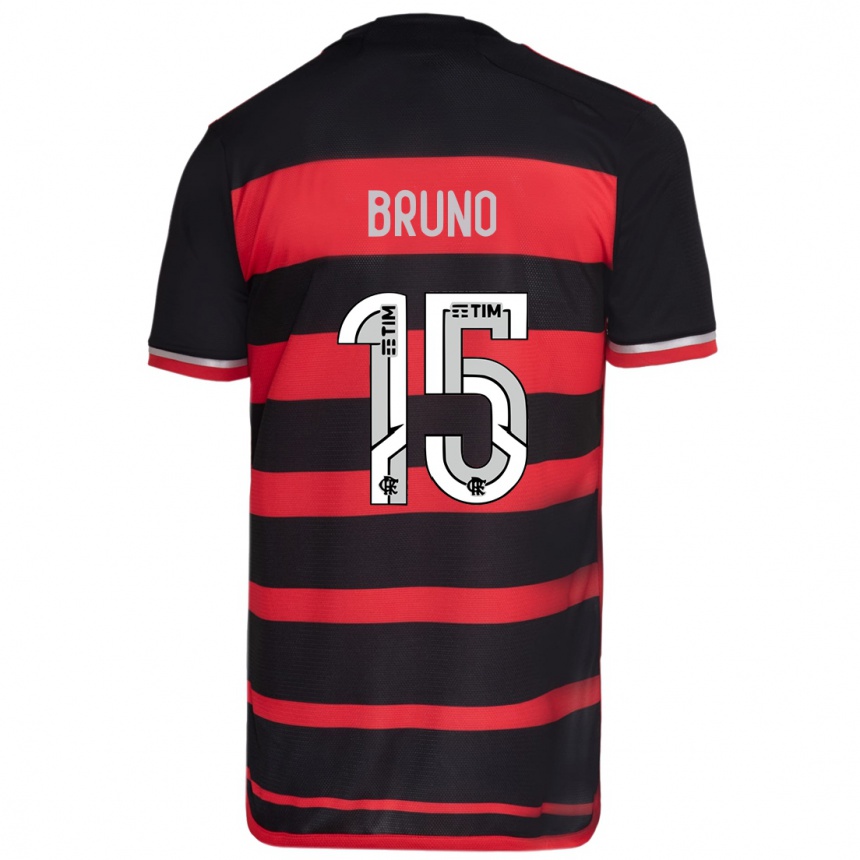 Kids Football Fabrício Bruno #15 Red Black Home Jersey 2024/25 T-Shirt Australia