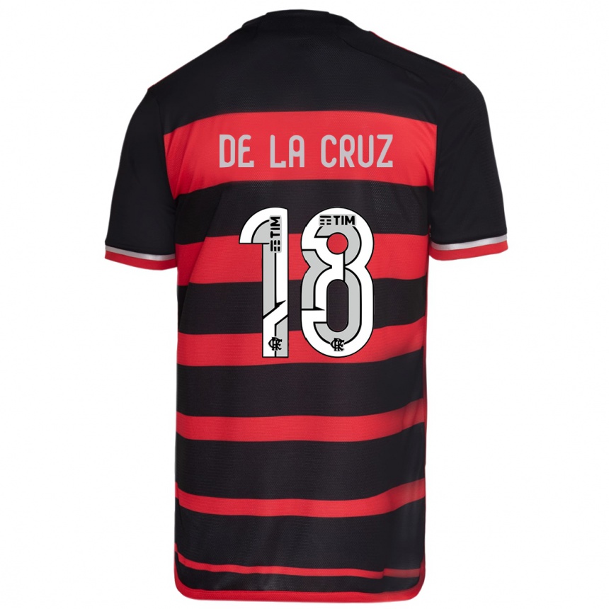 Kids Football Nicolás De La Cruz #18 Red Black Home Jersey 2024/25 T-Shirt Australia