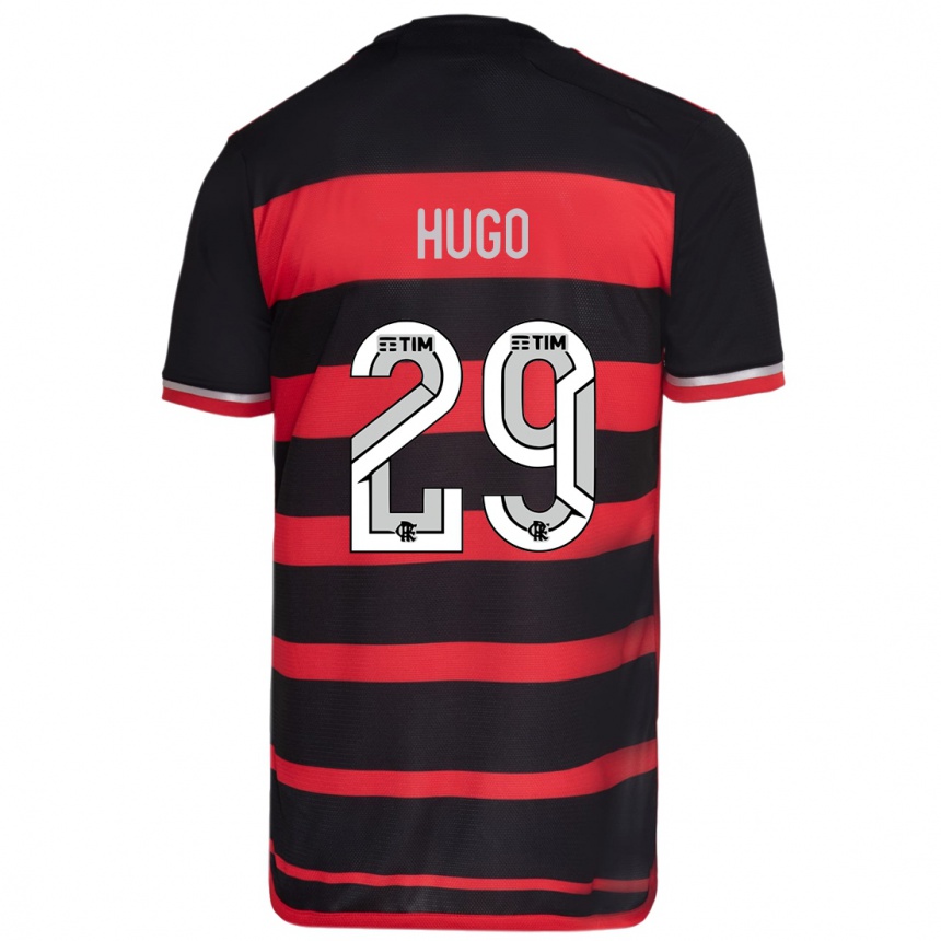 Kids Football Victor Hugo #29 Red Black Home Jersey 2024/25 T-Shirt Australia