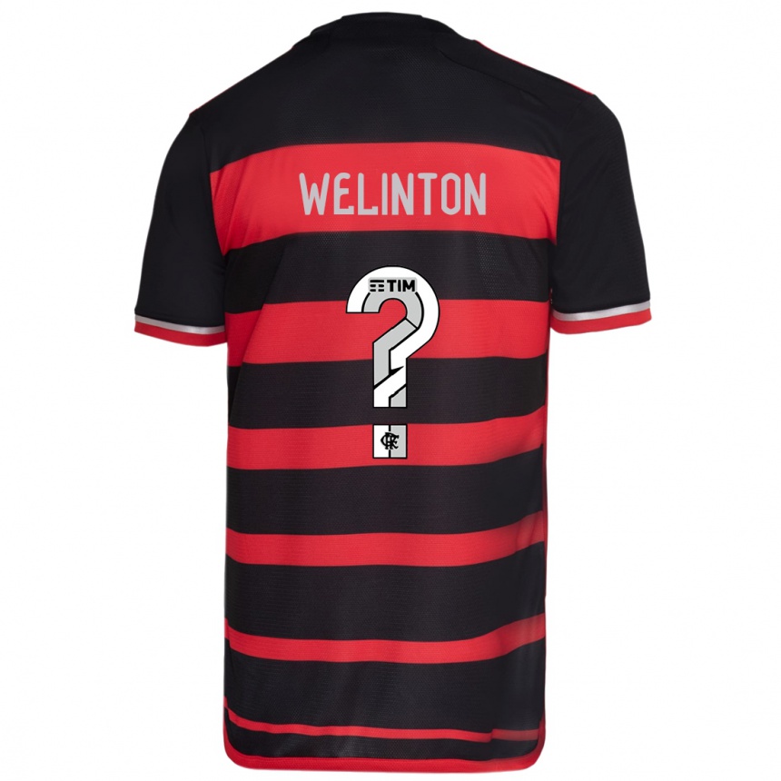 Kids Football Zé Welinton #0 Red Black Home Jersey 2024/25 T-Shirt Australia