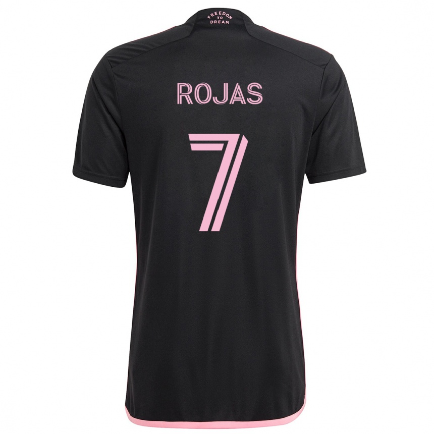 Kids Football Matías Rojas #7 Black Away Jersey 2024/25 T-Shirt Australia