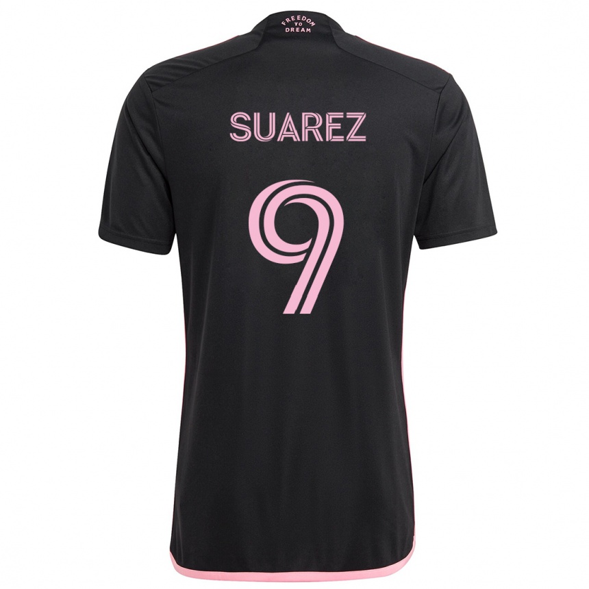 Kids Football Luis Suárez #9 Black Away Jersey 2024/25 T-Shirt Australia