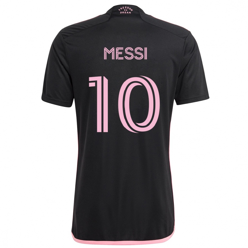 Kids Football Lionel Messi #10 Black Away Jersey 2024/25 T-Shirt Australia