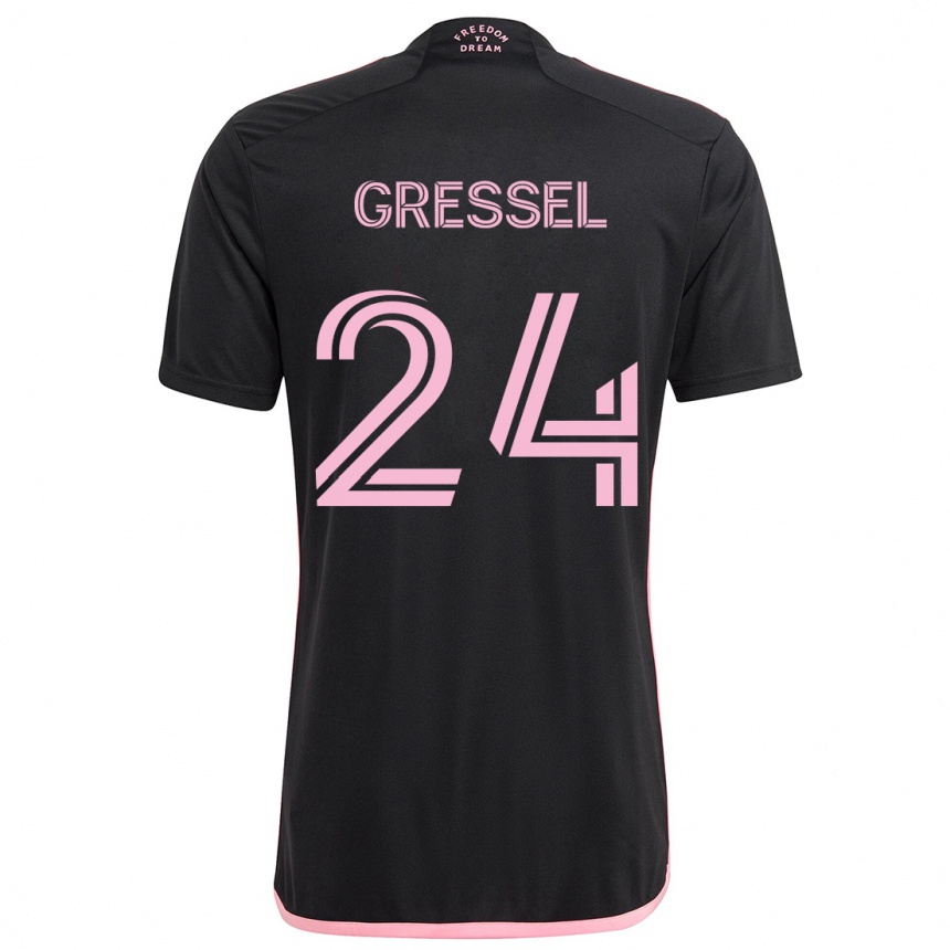 Kids Football Julian Gressel #24 Black Away Jersey 2024/25 T-Shirt Australia