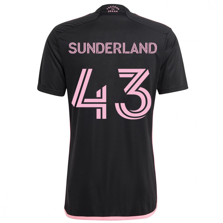 Kids Football Lawson Sunderland #43 Black Away Jersey 2024/25 T-Shirt Australia