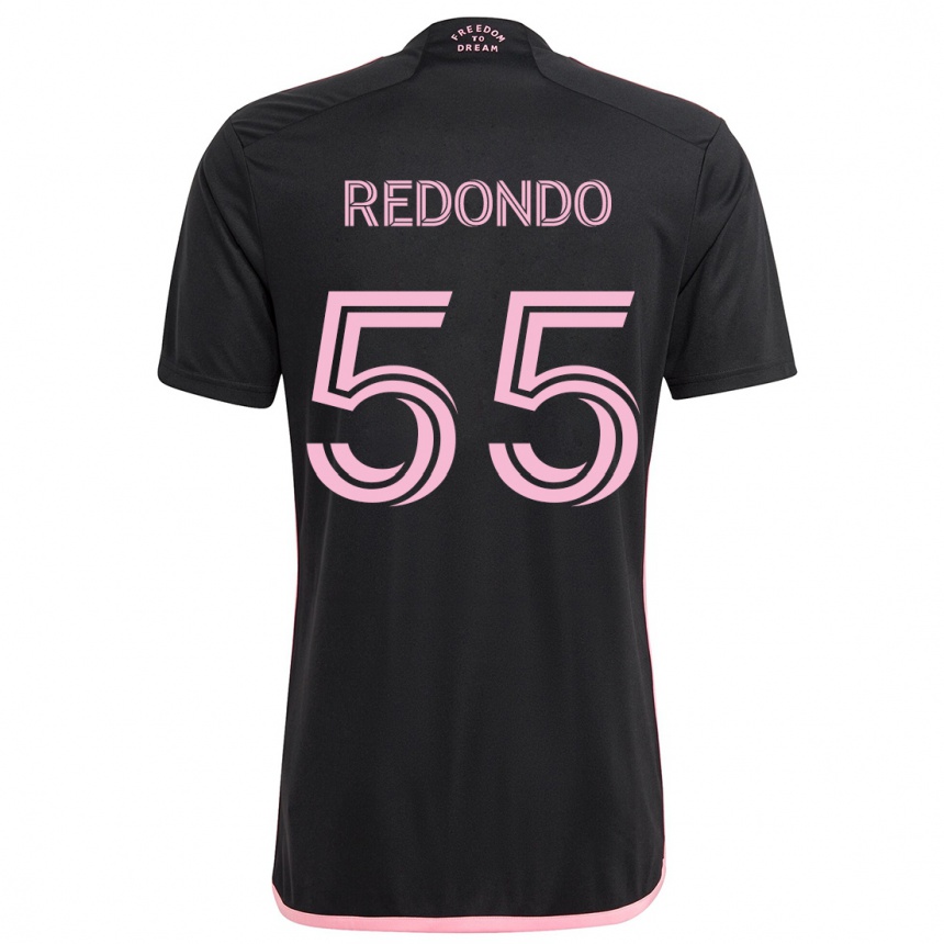 Kids Football Federico Redondo #55 Black Away Jersey 2024/25 T-Shirt Australia